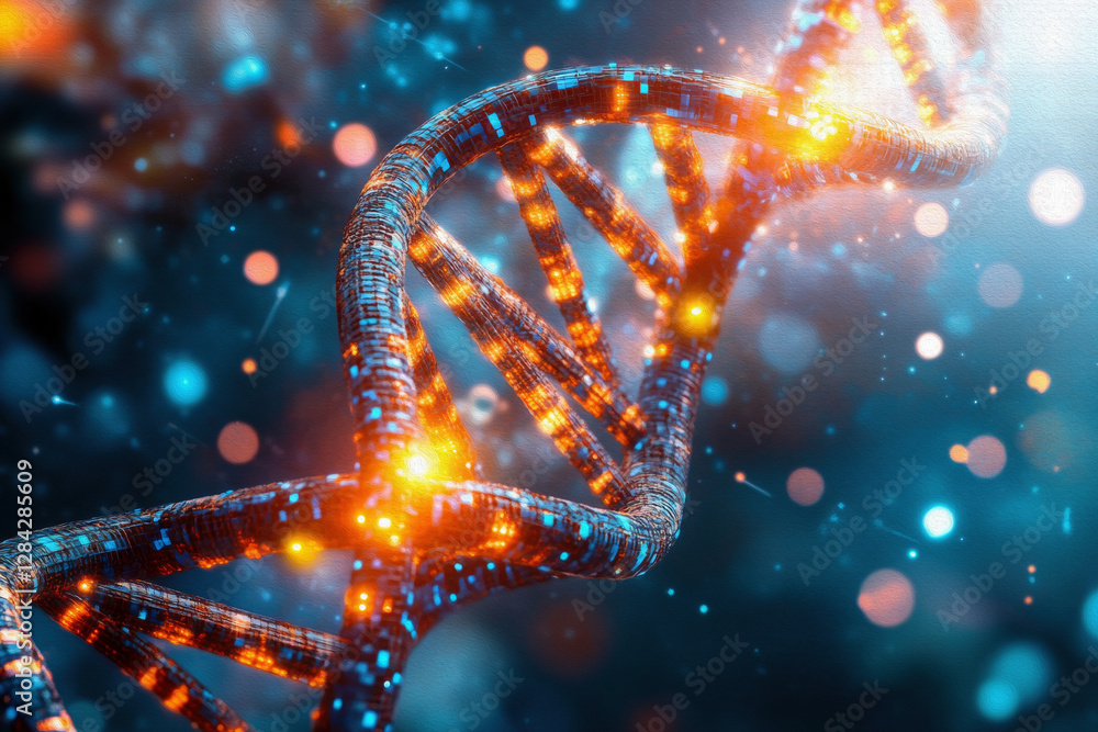 Unraveling the Code of Life: Vibrant DNA Helix Illuminating Our Genetic Journey Unraveling the Code of Life: Vibrant DNA Helix Illuminating Our Genetic Journey