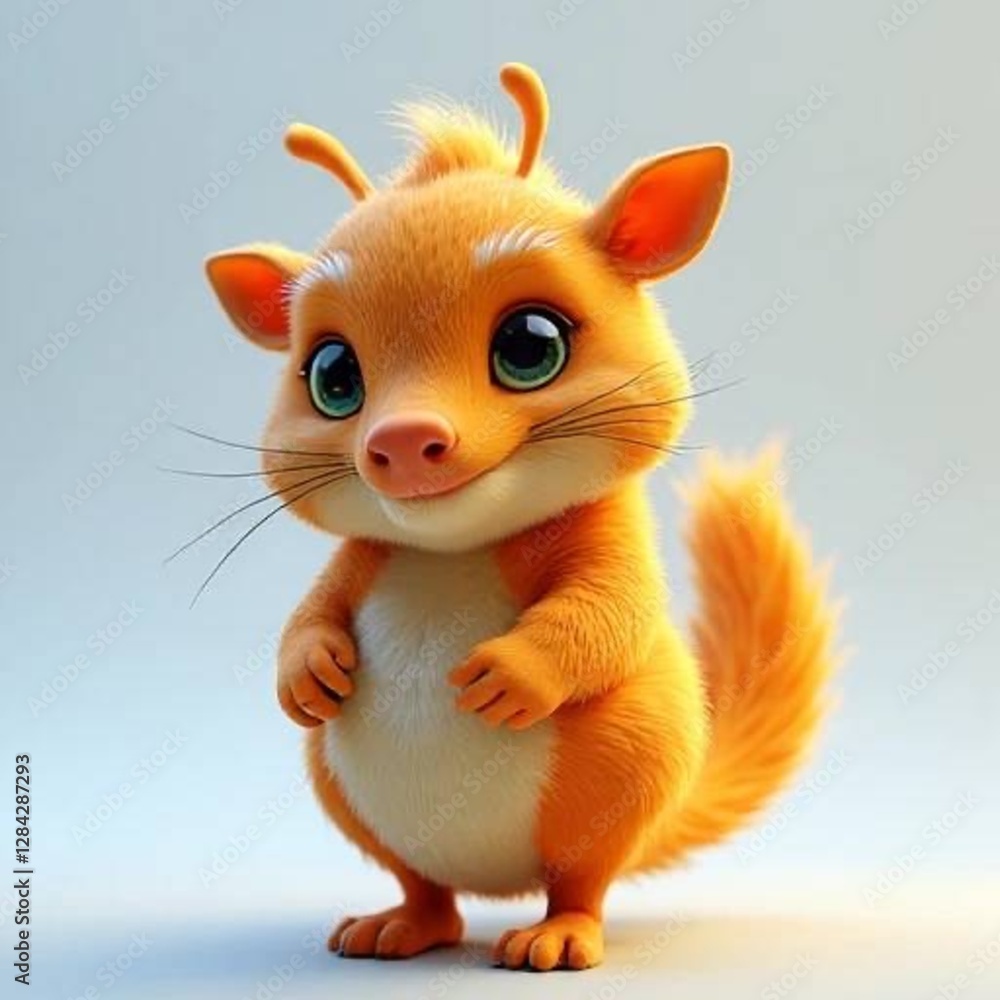 Fototapeta premium Cartoon cute