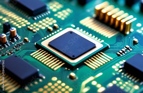 Wallpaper Mural microchip integrated on motherboard Torontodigital.ca