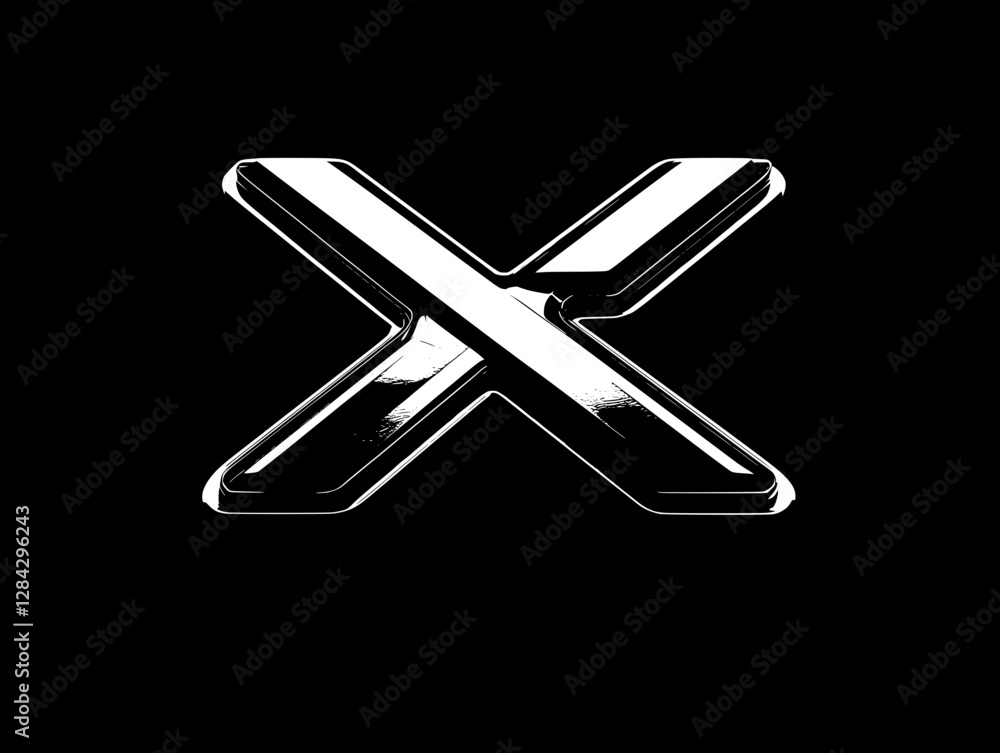 Modern Metallic X Design Modern Metallic X Design