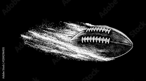 Dynamic American Football Illustration