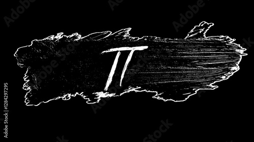 Abstract Pi Symbol Painting