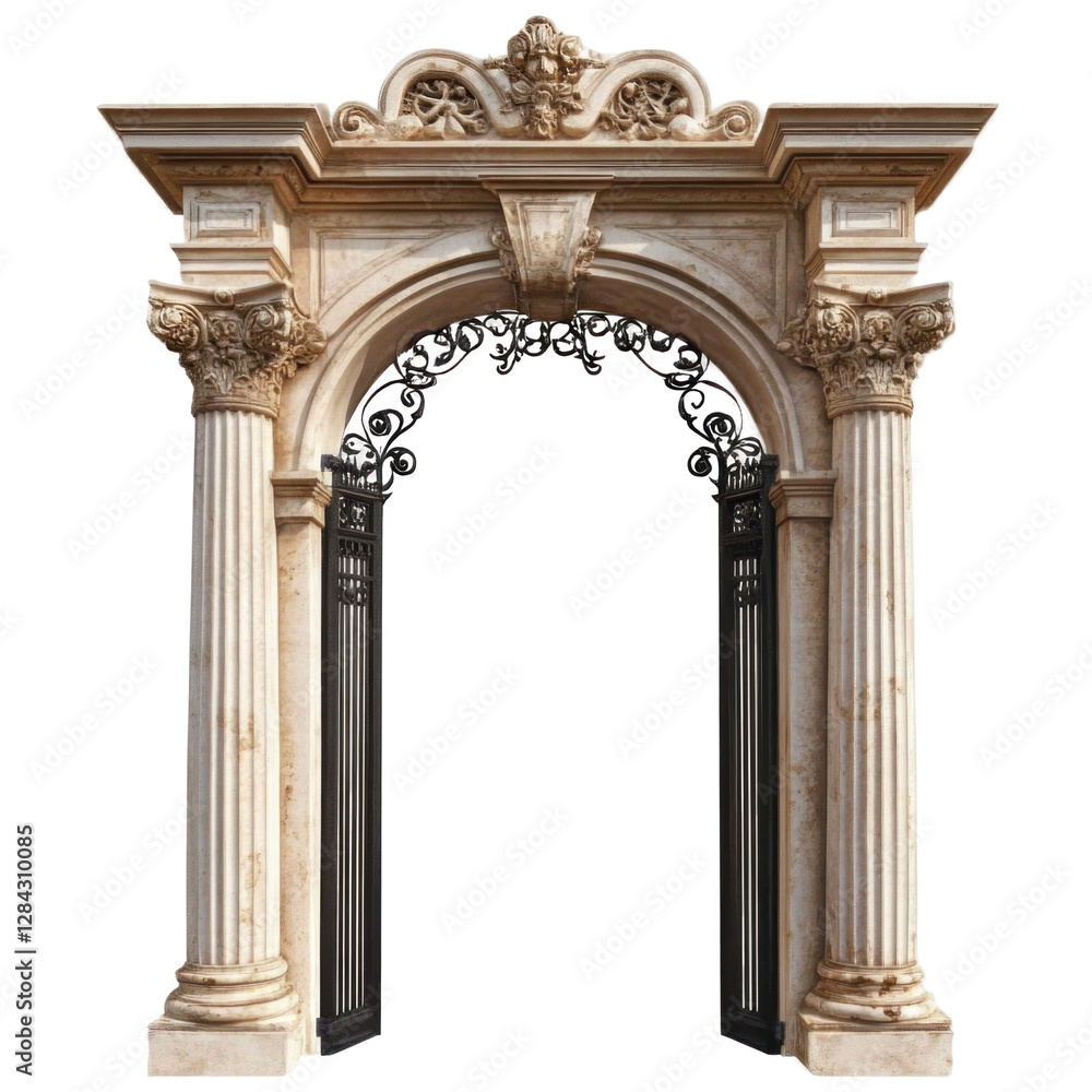 Naklejka premium classic arch isolated on white