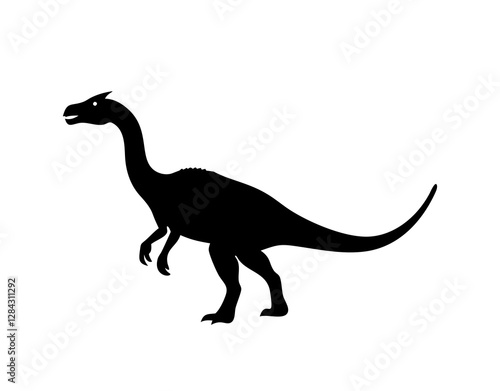 Dinosaur, dinosaur vector silhouette, dinosaur icon