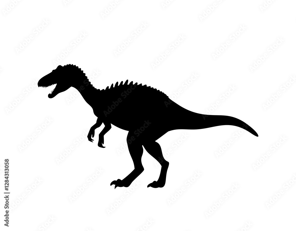 Dinosaur, dinosaur vector silhouette, dinosaur icon Dinosaur, dinosaur vector silhouette, dinosaur icon