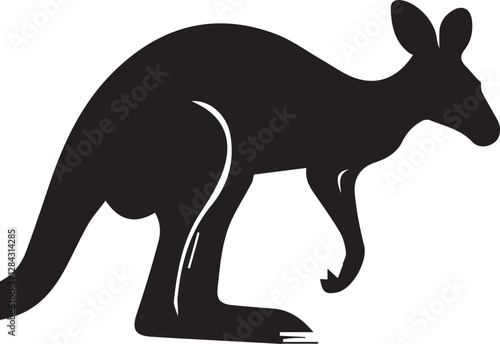 Kangaroo  silhouette vector EPS