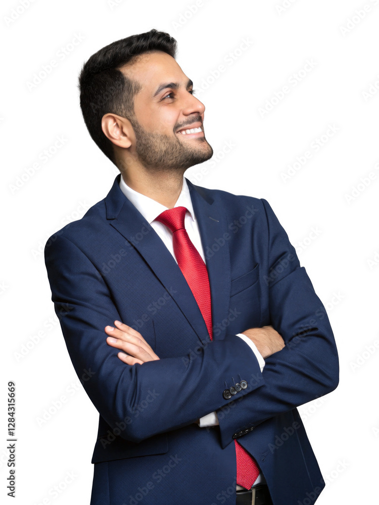 Portrait of Confident Young Male Executive isolated on a transparent background Portrait of Confident Young Male Executive isolated on a transparent background