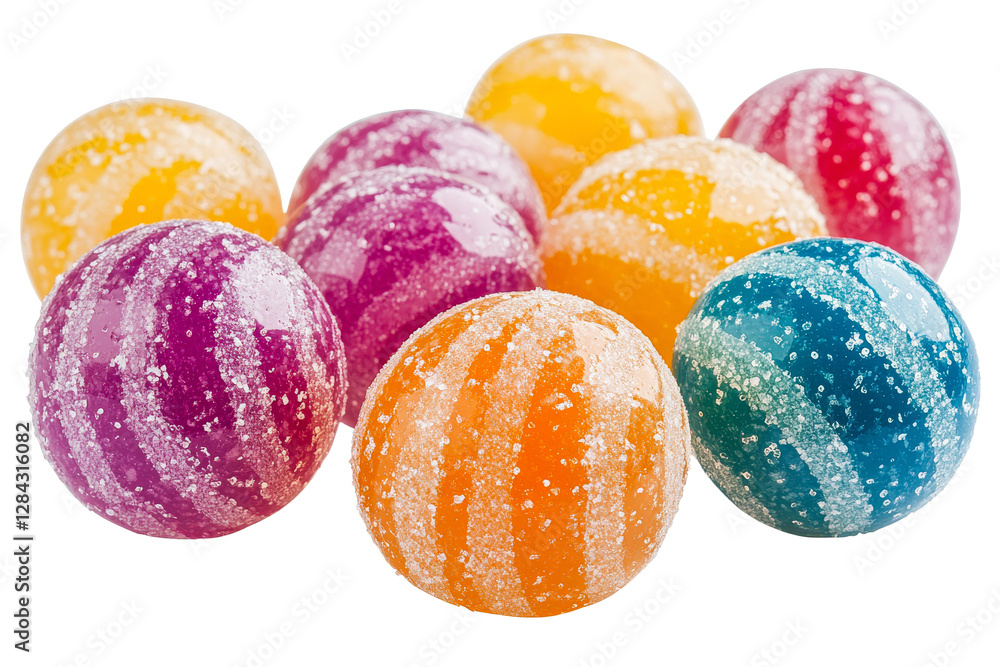 Colorful candy spheres artfully arranged Colorful candy spheres artfully arranged