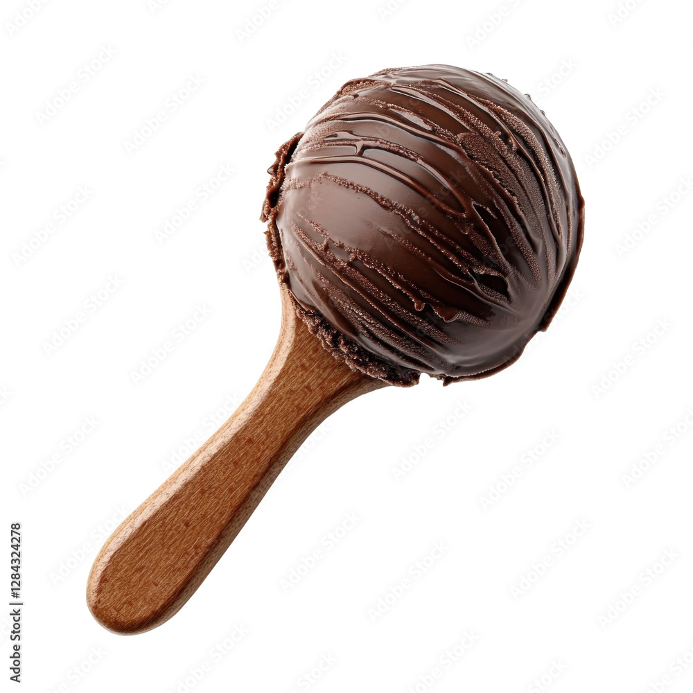 Obraz premium chocolate bar on white background