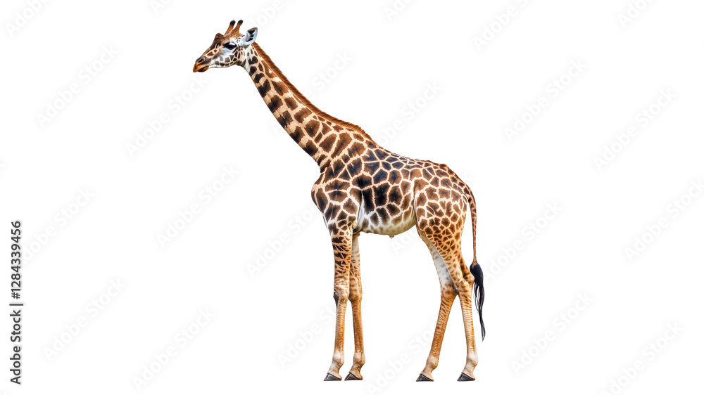 Fototapeta premium Giraffe standing gracefully in a natural pose