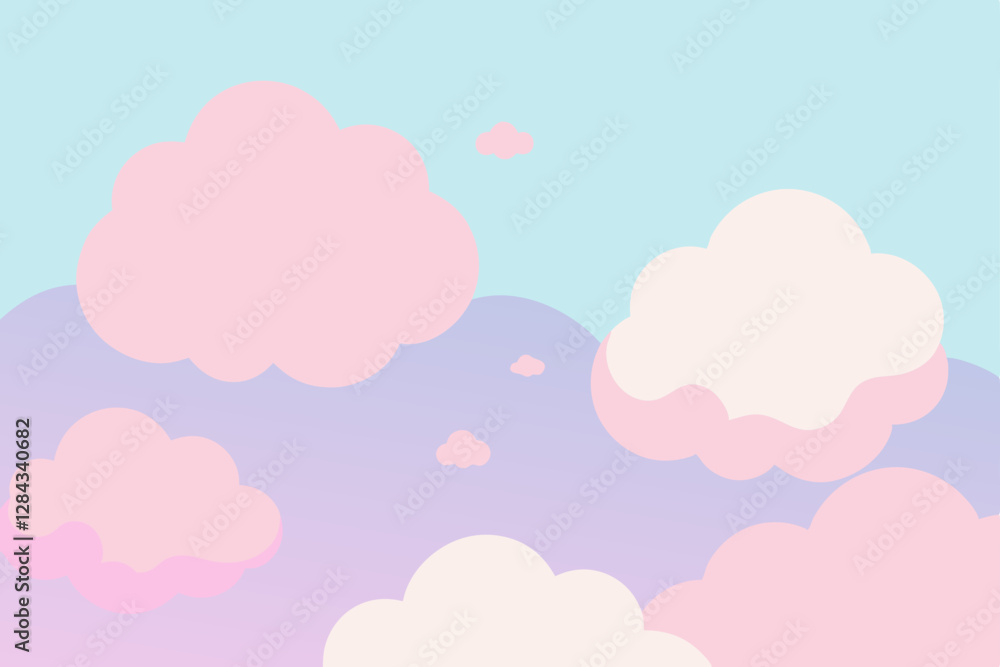 pink background with clouds pink background with clouds