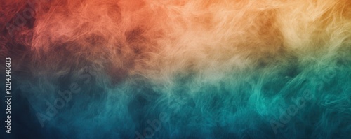 Vibrant gradient smoke in warm and cool tones swirling abstractly photo