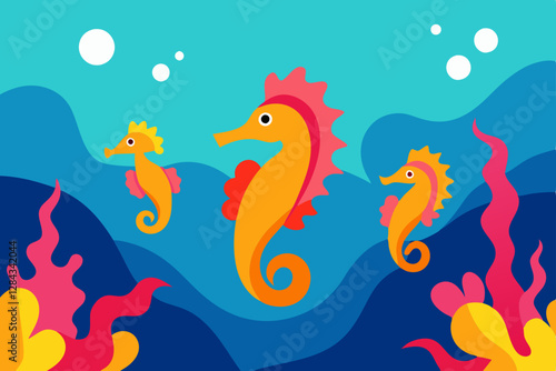 illustration of a fish in the water