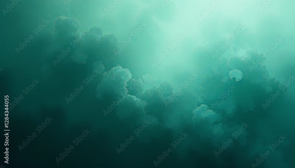 Fototapeta premium Underwater clouds ocean depths abstract image aquatic environment serene viewpoint