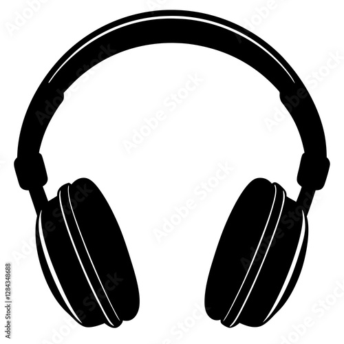 headphones on white background