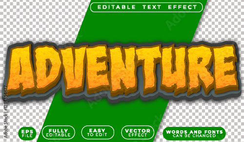 Adventure Forest Jungle Safari Camping Fully Editable Vector Text File