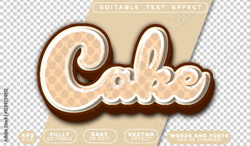  Cake Dessert Bakery Fully Editable Vector Text File
