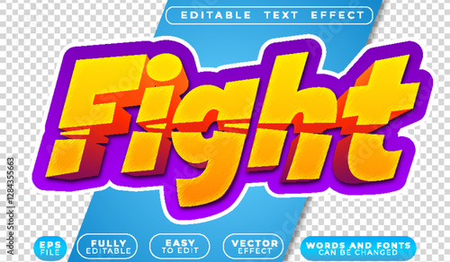  Fight Arcade Smack Combat Fully Editable Vector Text File