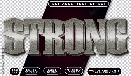  Strong Hard Heavy Fully Editable Vector Text File