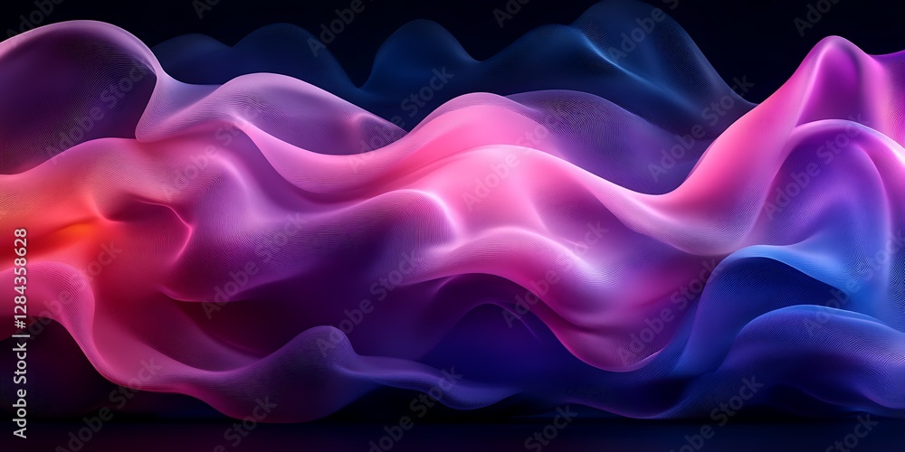 Obraz premium Abstract Flowing Colors, Dynamic Movement, Digital Art, Background, for Design Elements