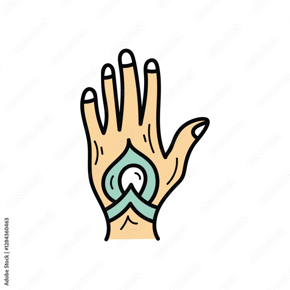 Fototapeta premium Henna Vector icon