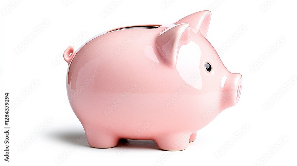 Cute Pink Piggy Bank for Saving Money and Financial Planning Cute Pink Piggy Bank for Saving Money and Financial Planning
