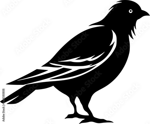 Pigeon | Minimalist and Simple Silhouette - Vector illustration
