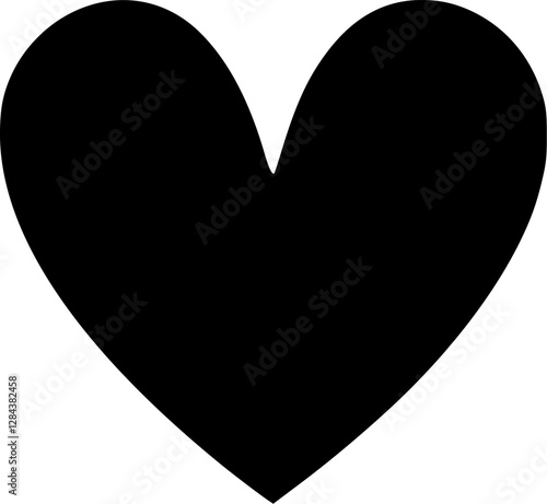 Love Heart - Minimalist and Flat Logo - Vector illustration