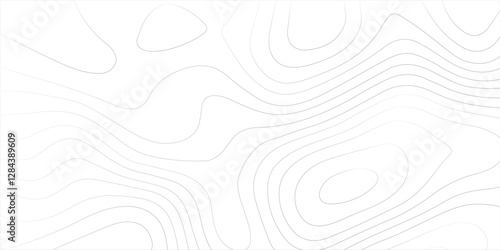 Abstract Topographic Pattern Banner Background, geographic line map with elevation assignments. Modern design background with wavy pattern. Paper texture Imitation of a geographical map shades.