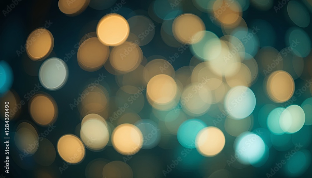Obraz premium Colorful bokeh lights abstract space photography soft focus close-up visual art