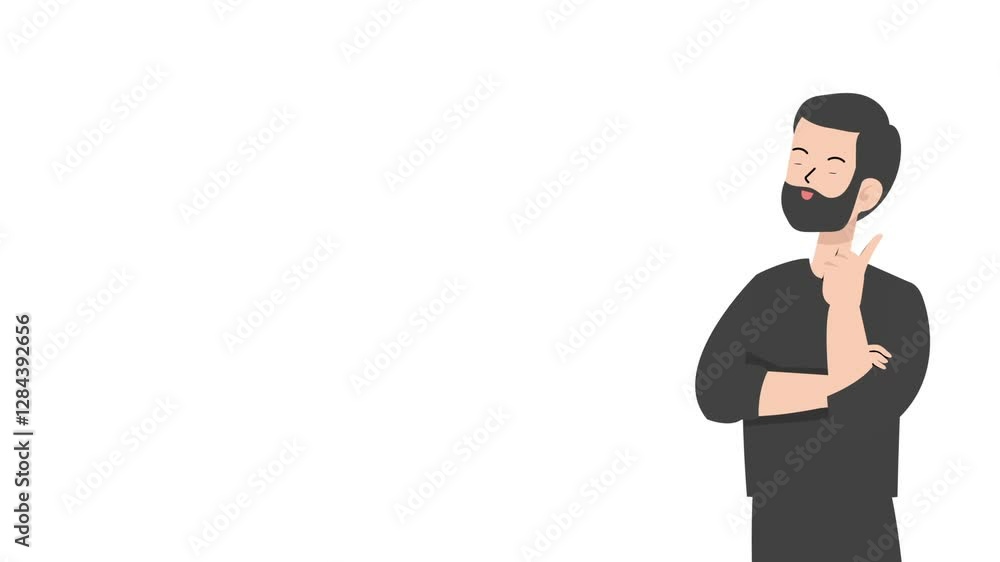 video man is standing and giving a lecture cartoon animation
video man is standing and giving a lecture cartoon animation