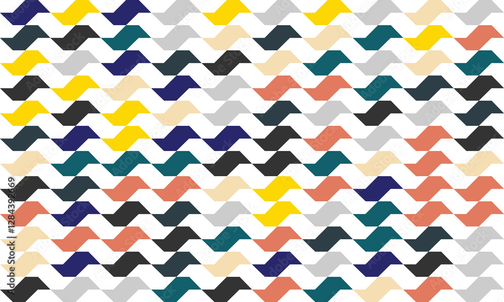 Sao Paulo sidewalk pattern. Famous beach pavement in Brazil. curved texture in Portuguese pavement style. Wall or floor mosaic tile background. Vector graphic illustration.