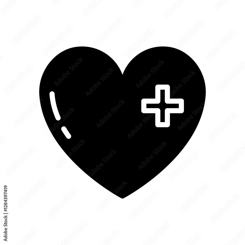 Obraz premium Healthcare Glyph