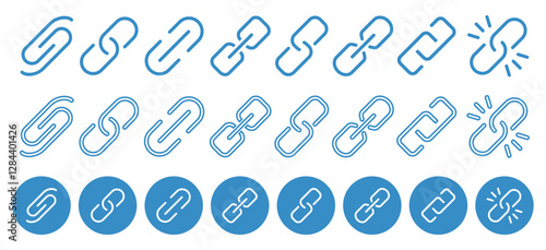 Chain, link icon vector. Link icon, internet url symbol connect button