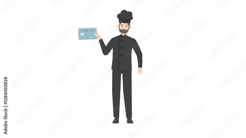 man holding credit card cartoon animation
man holding credit card cartoon animation