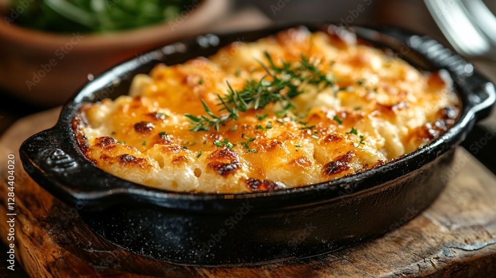 Creamy Mac and Cheese in Cast Iron Dish Creamy Mac and Cheese in Cast Iron Dish