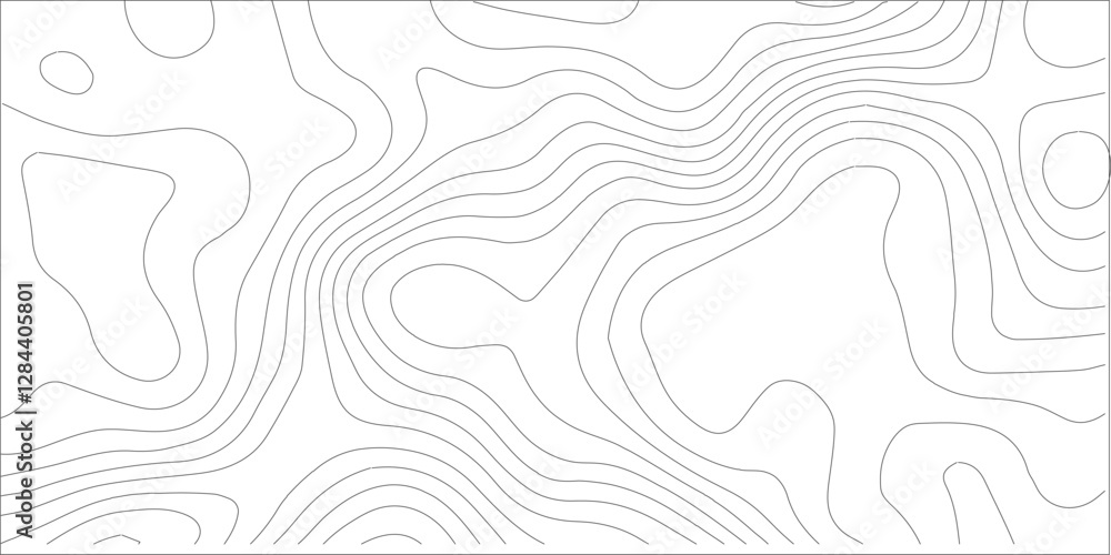 Abstract black and white topographic contours lines of mountains. Topography map art curve drawing. vector illustration. wave Line topography map contour background .background Abstract black and white topographic contours lines of mountains. Topography map art curve drawing. vector illustration. wave Line topography map contour background .background