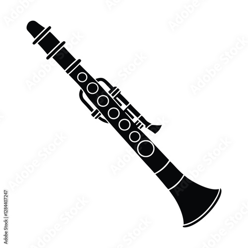 Vector illustration of A clarinet