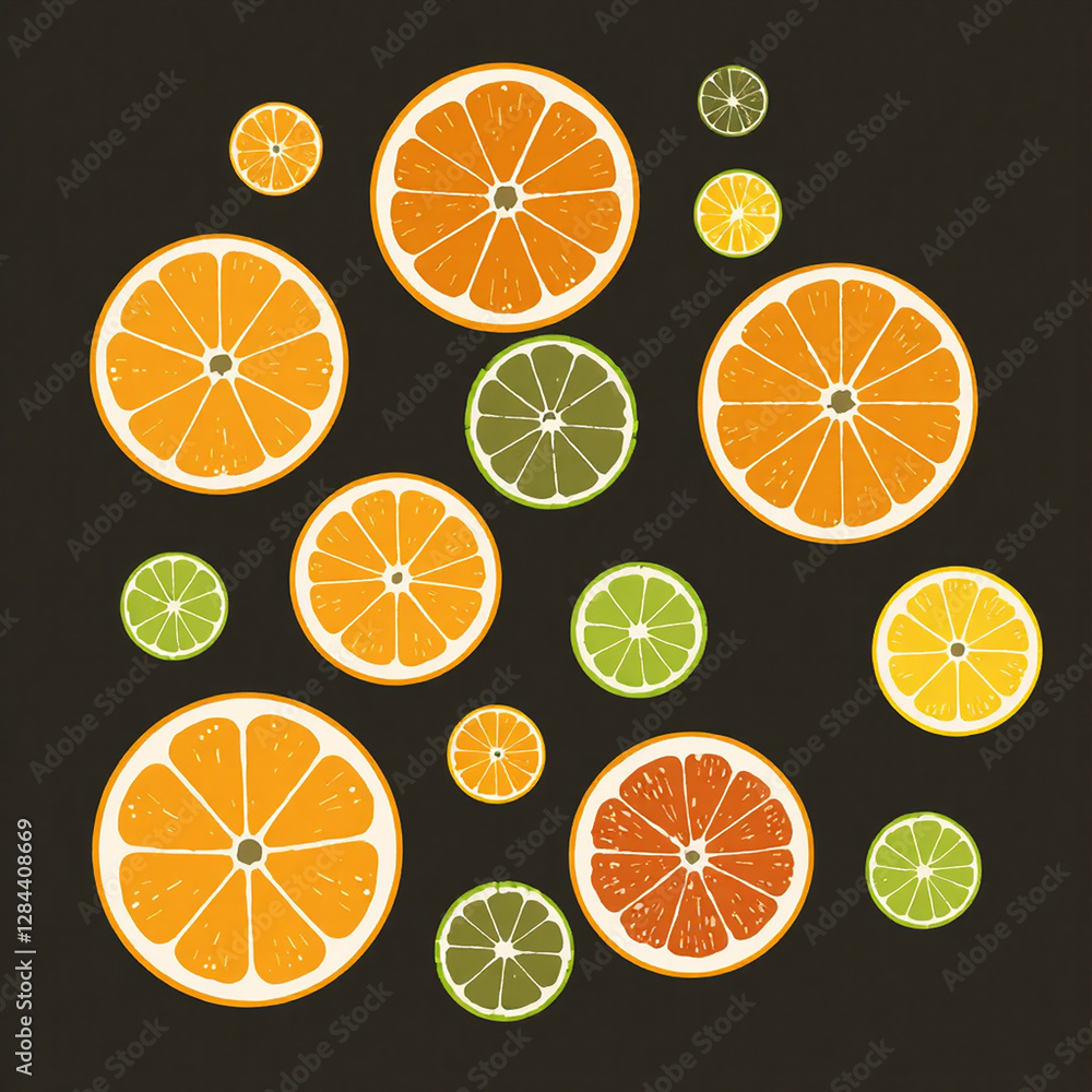 lemon slices background lemon slices background
