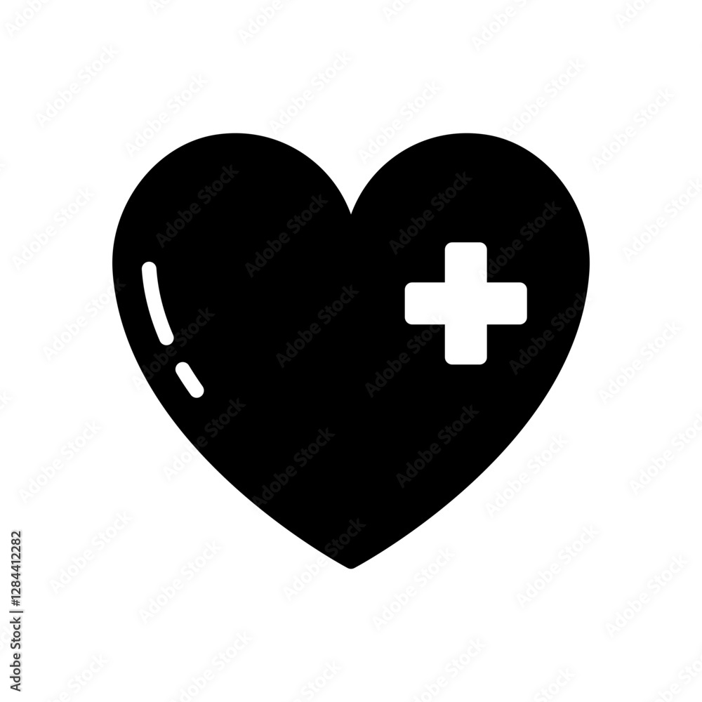 Obraz premium Healthcare Solid Black