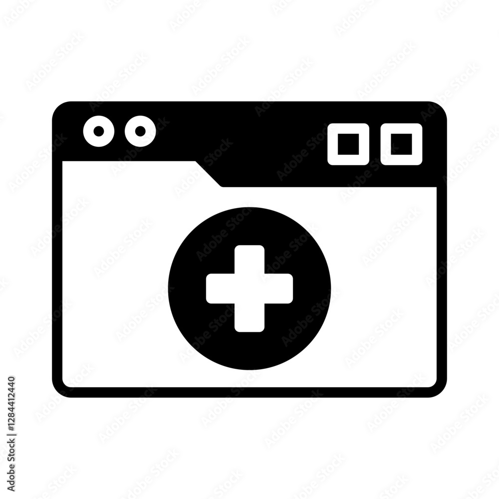 Obraz premium Medical Folder Solid Black