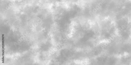 Soft Grey Clouds dreamy overcast texture. Foggy neutral smoke haze grey background.