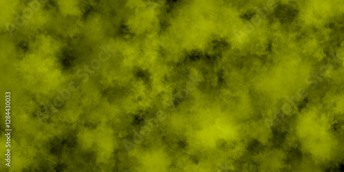 Abstract Green Smoke Texture Background with Dark Cloud Effect