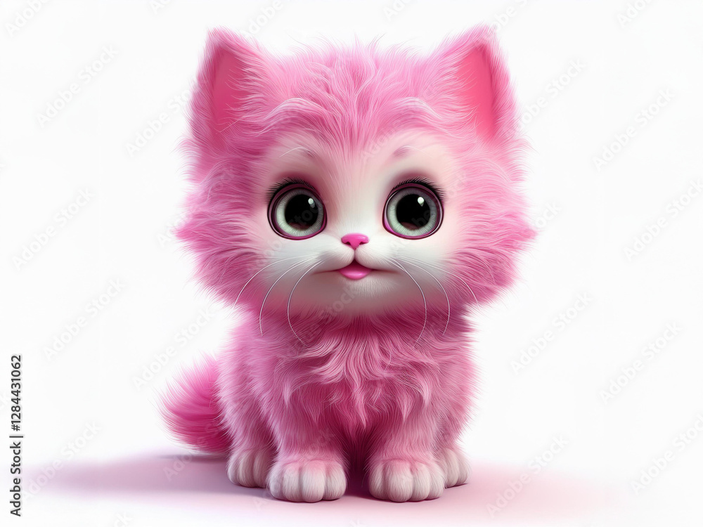 pink kitten
