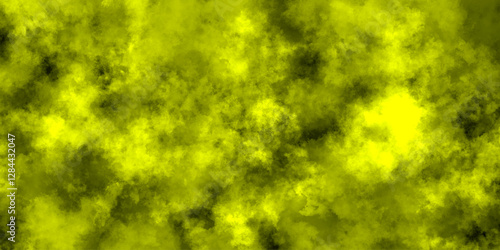 Abstract Green Smoke Texture Background with Dark Cloud Effect