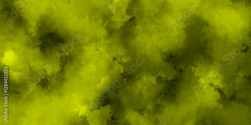 Abstract Green Smoke Texture Background with Dark Cloud Effect