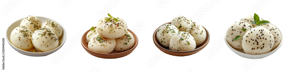 Set, Group of Steamed idli Isolated on Transparent Background PNG Image. Set, Group of Steamed idli Isolated on Transparent Background PNG Image.