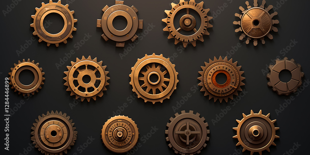 seamless pattern with gears Cogs and Gears seamless pattern with gears Cogs and Gears