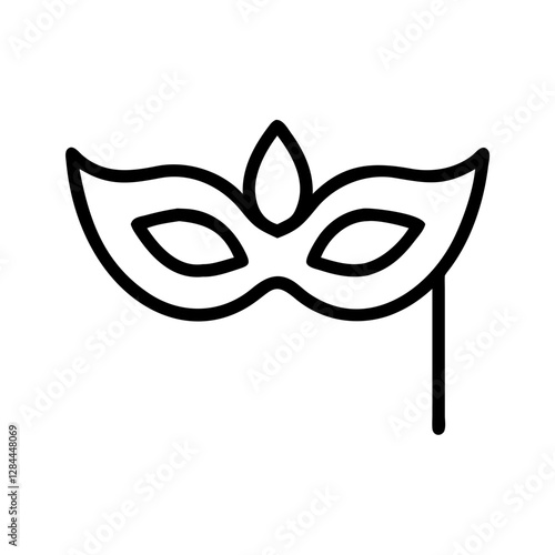 Decorative masquerade mask illustration, mystery and celebration