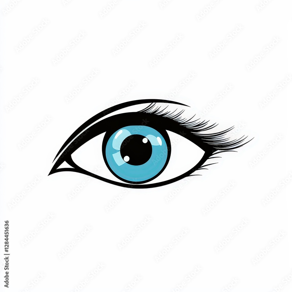 Design of eye icon logo illustration isolated on white background Design of eye icon logo illustration isolated on white background
